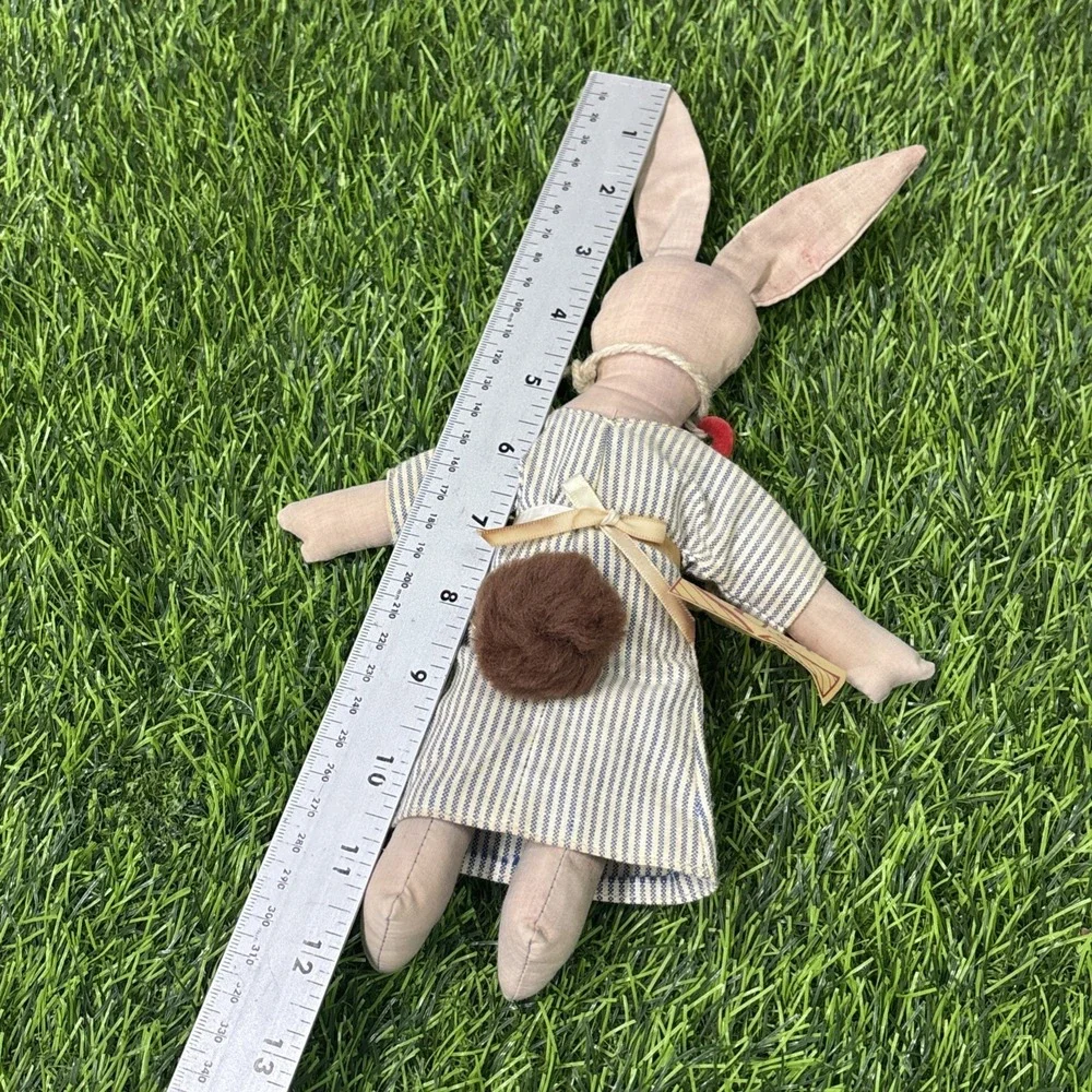 Vintage Primitive Bunny Rabbit Cloth Doll Country Closet Breezy Farmhouse Decor